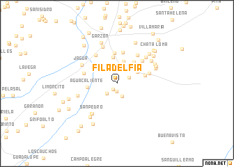 map of Filadelfia