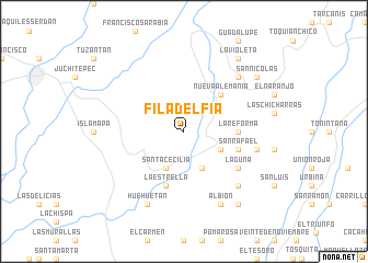 map of Filadelfia