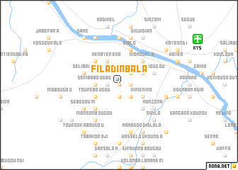 map of Fila Dinbala