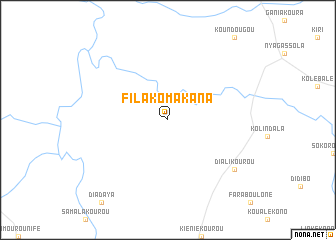 map of Filako Makana