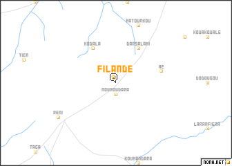 map of Filandé