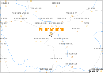 map of Filandougou