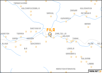 map of Fīlā