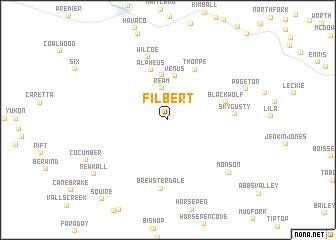 map of Filbert