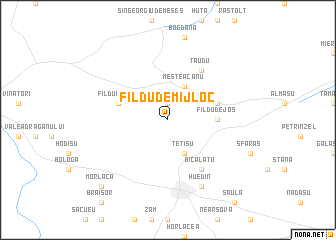 map of Fildu de Mijloc