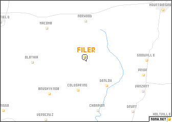 map of Filer