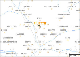 map of Filetto