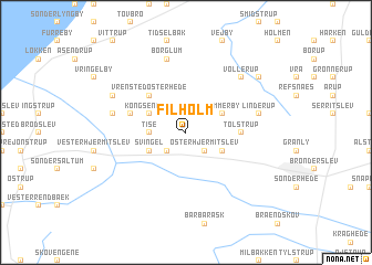 map of Filholm