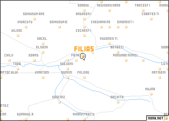 map of Filiaş