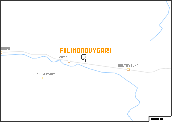 map of Filimonovy Gari
