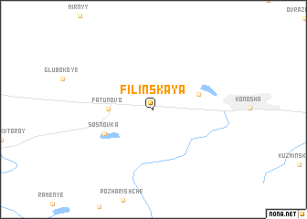 map of Filinskaya