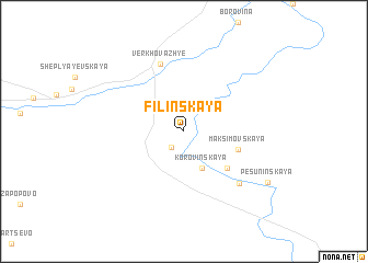 map of Filinskaya