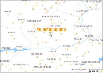 map of Filipe Nuvunga