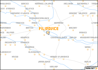 map of Filipovice