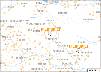 map of Filipovići