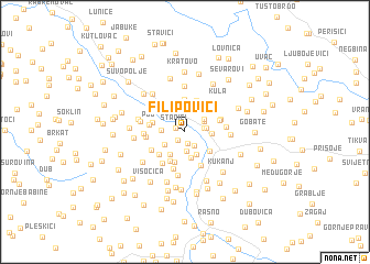 map of Filipovići