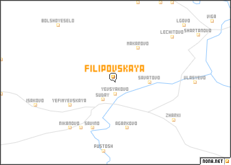 map of Filipovskaya