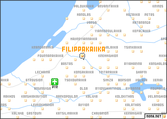 map of Filippakaíika