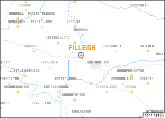map of Filleigh