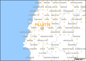 map of Fillette