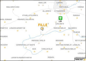 map of Fillé