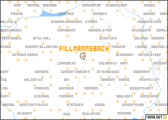 map of Fillmannsbach