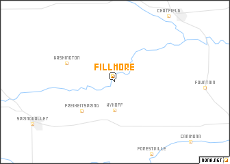 map of Fillmore