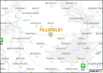 map of Fillongley