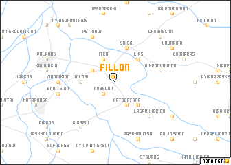 map of Fíllon