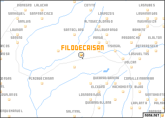 map of Filo de Caisán