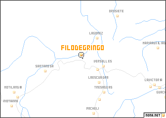 map of Filo de Gringo