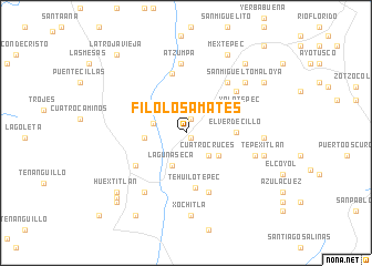 map of Filo Los Amates