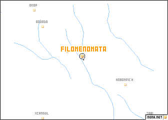 map of Filomeno Mata