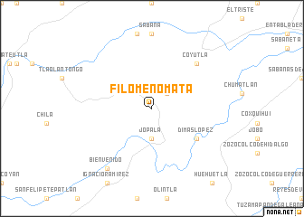 map of Filomeno Mata