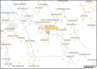 map of Filo Negro