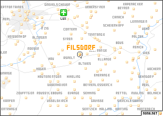 map of Filsdorf