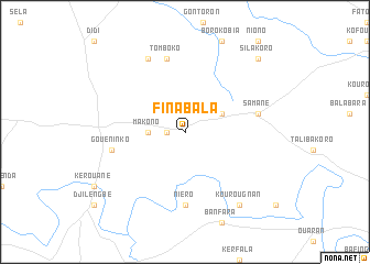 map of Finabala