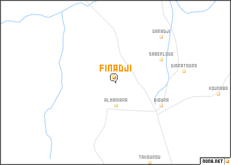 map of Finadji