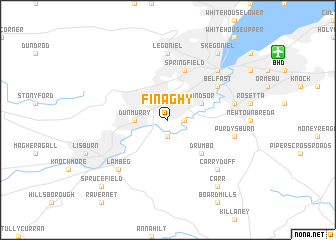map of Finaghy