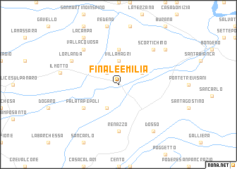 map of Finale Emilia