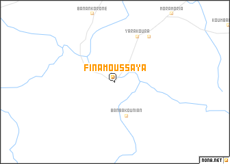 map of Finamoussaya