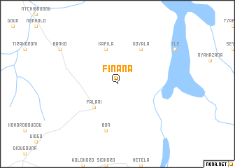 map of Finana