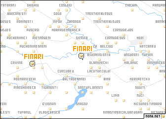 map of Fînari