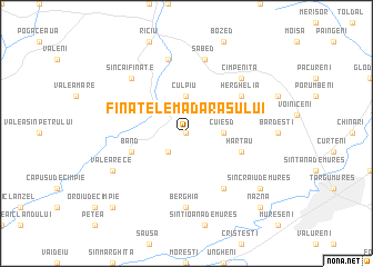 map of Fînaţele Mădăraşului