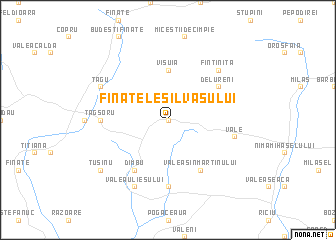 map of Fînaţele Silvaşului