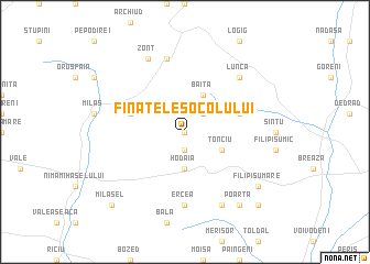 map of Fînaţele Socolului