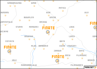 map of Fînaţe