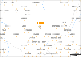 map of Fina