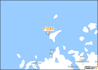 map of Finbo
