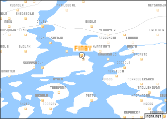 map of Finby